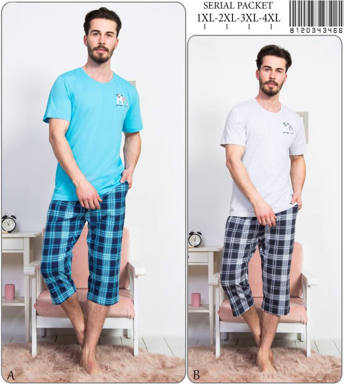 мужская пижама (бриджи)